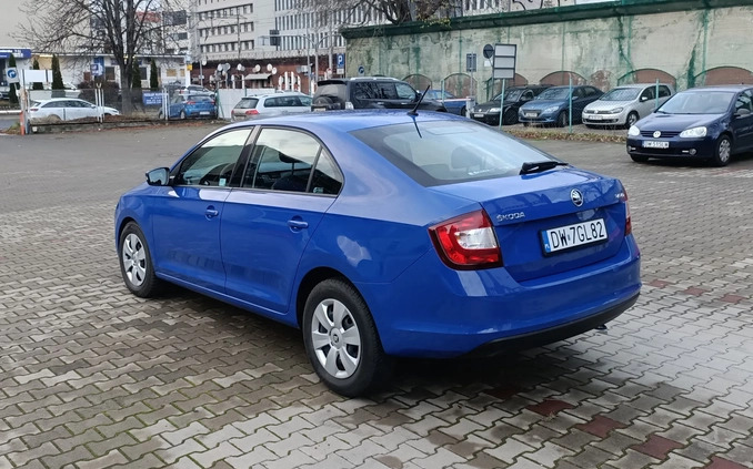 Skoda RAPID cena 31400 przebieg: 121000, rok produkcji 2018 z Wrocław małe 92